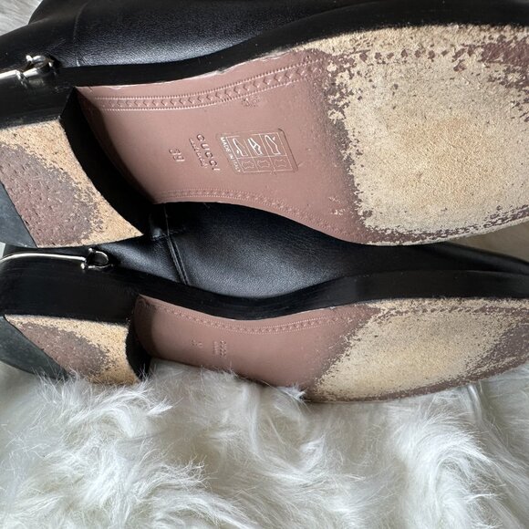 GUCCI KNEE HIGH HORSESHOE BOOTS *NARROW* ✨ AUTHENTIC ✨ - Picture 5 of 13